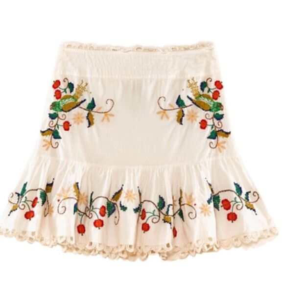 Farm Rio - Pitanga Embroidery Mini Skirt size Small new - Picture 3 of 14